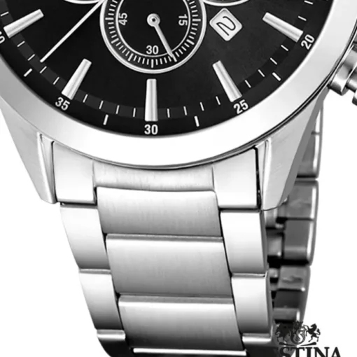 Festina Herrenuhr Edelstahl silber Timeless Chronograph Armbanduhr UF20343/8