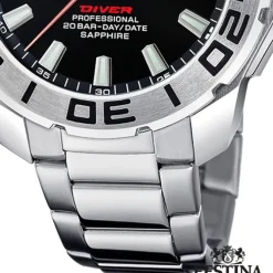 Festina Herrenuhr Edelstahl silber Festina The Originals Armbanduhr UF20665/4