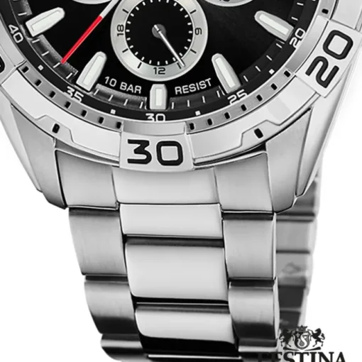 Festina Herrenuhr Edelstahl silber Festina Multifunktion Armbanduhr UF20623/4
