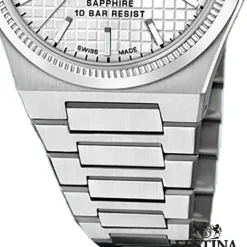 Festina Herrenuhr Edelstahl silber Festina Swiss made Armbanduhr UF20028/1