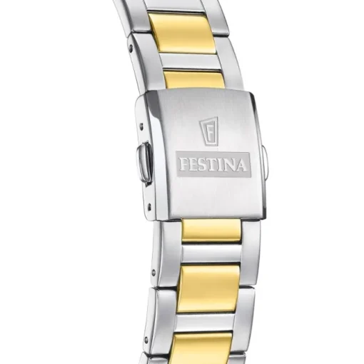 Festina Herrenuhr Edelstahl silber gold Festina Solar Energy Solaruhr UF20657/2