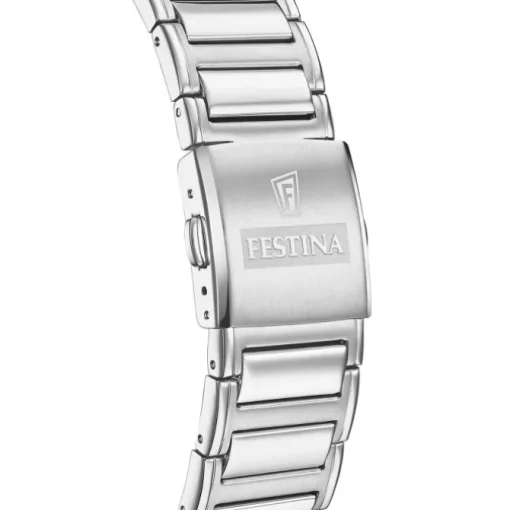 Festina Herrenuhr Edelstahl silber Timeless Chronograph Armbanduhr UF20635/3