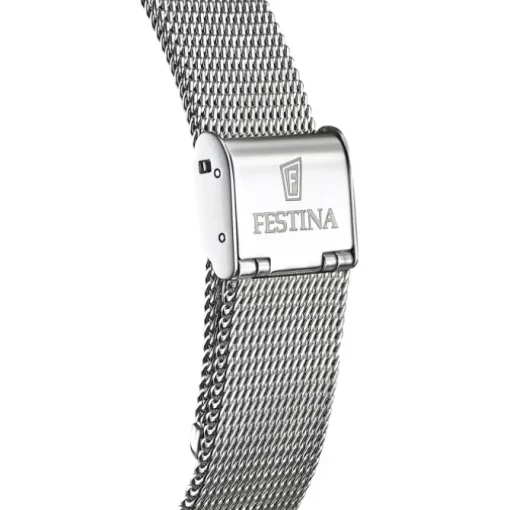 Festina Herrenuhr Edelstahl silber Festina Swiss Made Armbanduhr UF20014/3