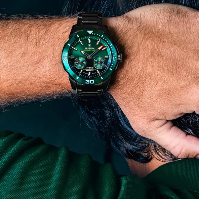 Festina Herrenuhr Edelstahl schwarz Festina Chrono Bike Armbanduhr UF20646/1