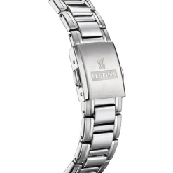Festina Herrenuhr Edelstahl silber Festina Swiss made Armbanduhr UF20026/3