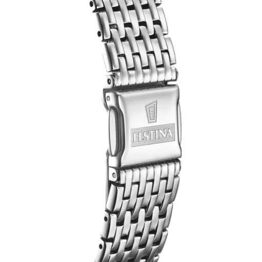 Festina Herrenuhr Edelstahl silber Festina Swiss made Armbanduhr UF20018/4