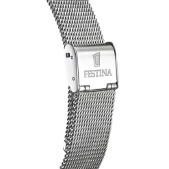 Festina Herrenuhr Edelstahl silber Festina Swiss Made Armbanduhr UF20014/1