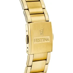 Festina Herrenuhr Edelstahl gold Timeless Chronograph Armbanduhr UF20633/3