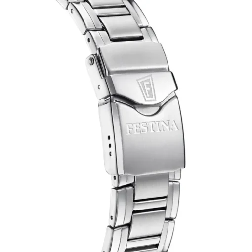 Festina Herrenuhr Edelstahl silber Festina Swiss made Armbanduhr UF20042/1