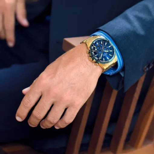 Festina Herrenuhr Edelstahl gold Timeless Chronograph Armbanduhr UF20634/3