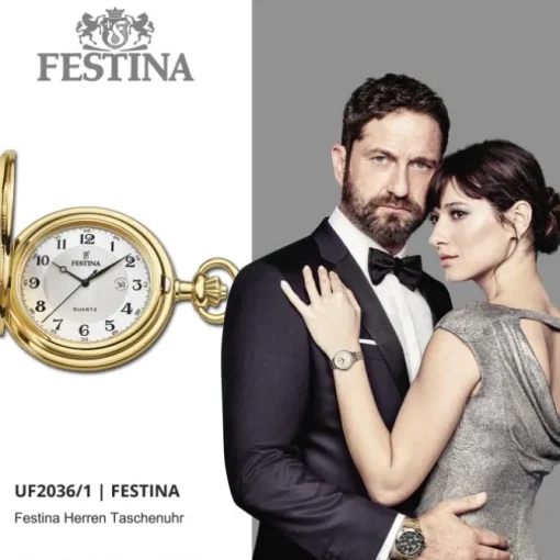 Festina Herrenuhr Edelstahl gold Festina Taschenuhr Taschenuhr UF2036/1