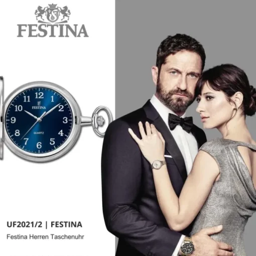 Festina Herrenuhr Edelstahl silber Festina Taschenuhr Taschenuhr UF2021/2