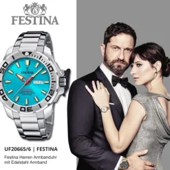 Festina Herrenuhr Edelstahl silber Festina The Originals Armbanduhr UF20665/6