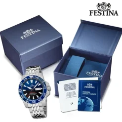 Festina Herrenuhr Edelstahl silber Festina The Originals Armbanduhr UF20661/1