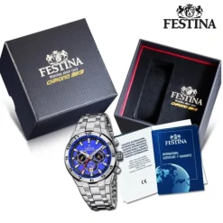 Festina Herrenuhr Edelstahl silber Festina Chrono Bike Armbanduhr UF20670/3