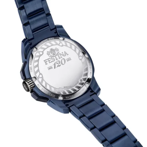 Festina Herrenuhr Edelstahl blau Festina Chrono Bike Armbanduhr UF20643/1