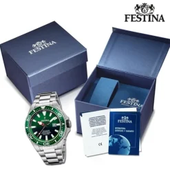 Festina Herrenuhr Edelstahl silber Festina The Originals Armbanduhr UF20663/2