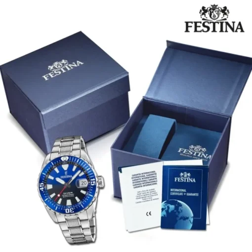 Festina Herrenuhr Edelstahl silber Festina The Originals Armbanduhr UF20669/1