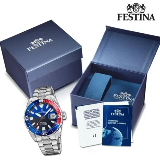 Festina Herrenuhr Edelstahl silber Festina The Originals Armbanduhr UF20669/4