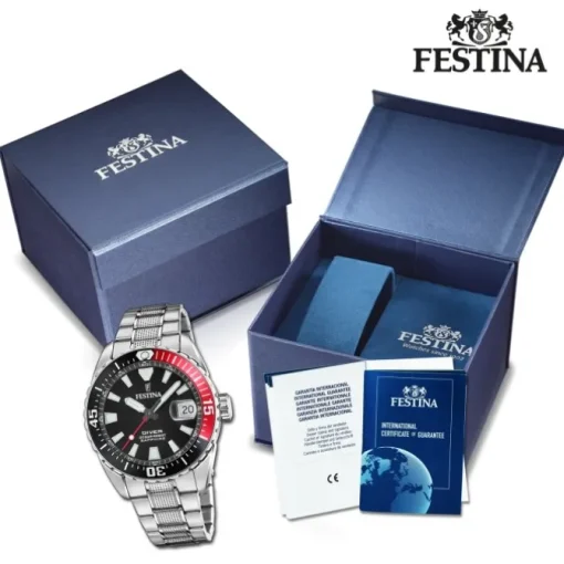 Festina Herrenuhr Edelstahl silber Festina The Originals Armbanduhr UF20669/6