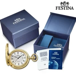 Festina Herrenuhr Edelstahl gold Festina Taschenuhr Taschenuhr UF2036/1