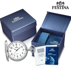 Festina Herrenuhr Edelstahl silber Festina Taschenuhr Taschenuhr UF2021/1