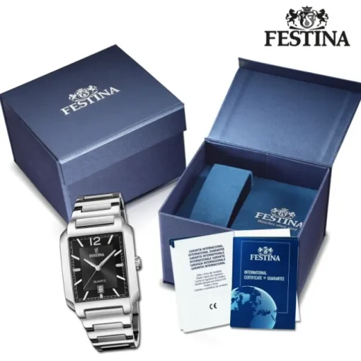 Festina Herrenuhr Edelstahl silber Festina Trend Armbanduhr UF20677/4