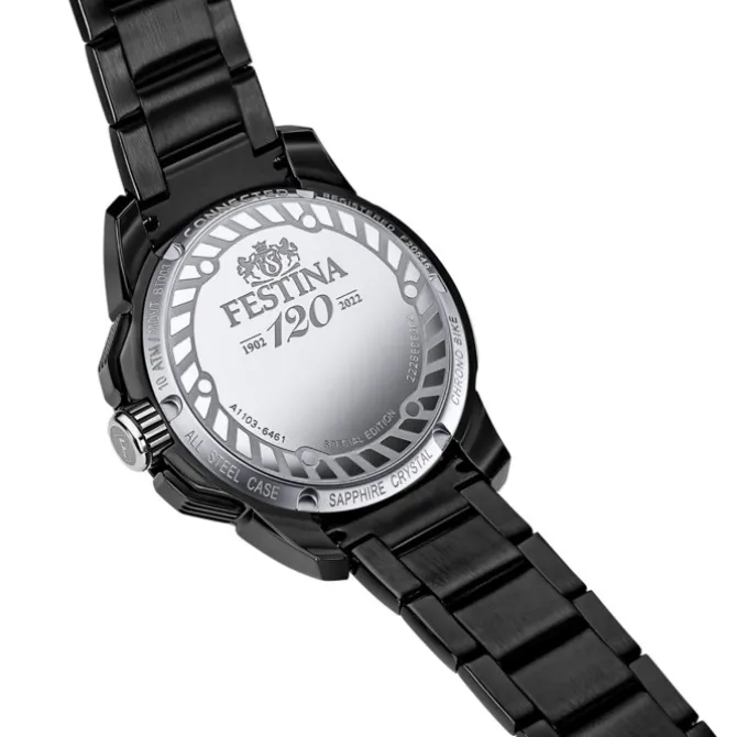 Festina Herrenuhr Edelstahl schwarz Festina Chrono Bike Armbanduhr UF20646/1