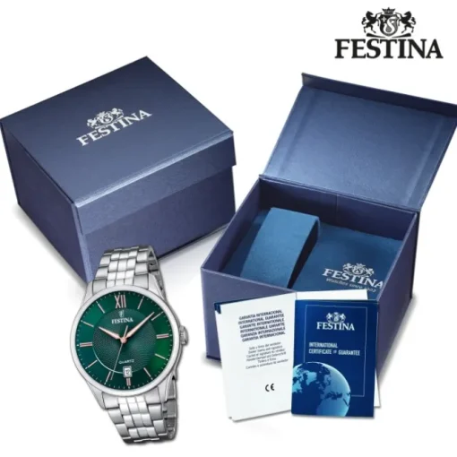 Festina Herrenuhr Edelstahl silber Festina Klassik Armbanduhr UF20425/7