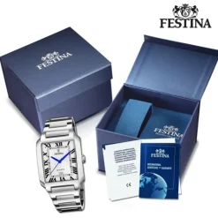 Festina Herrenuhr Edelstahl silber Festina Trend Armbanduhr UF20677/1
