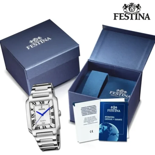 Festina Herrenuhr Edelstahl silber Festina Trend Armbanduhr UF20677/1