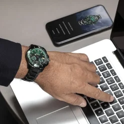 Festina Herrenuhr Edelstahl schwarz Festina Chrono Bike Armbanduhr UF20646/1