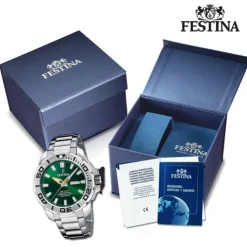 Festina Herrenuhr Edelstahl silber Festina The Originals Armbanduhr UF20665/2