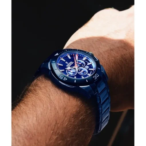 Festina Herrenuhr Edelstahl blau Festina Chrono Bike Armbanduhr UF20643/1