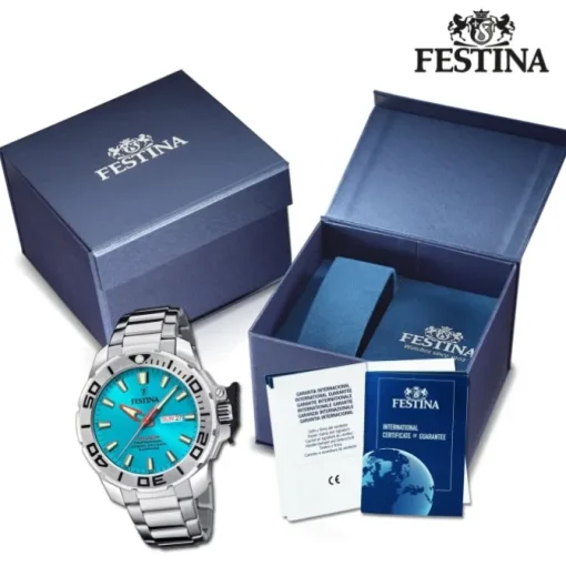 Festina Herrenuhr Edelstahl silber Festina The Originals Armbanduhr UF20665/6