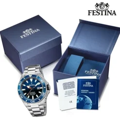 Festina Herrenuhr Edelstahl silber Festina The Originals Armbanduhr UF20663/1