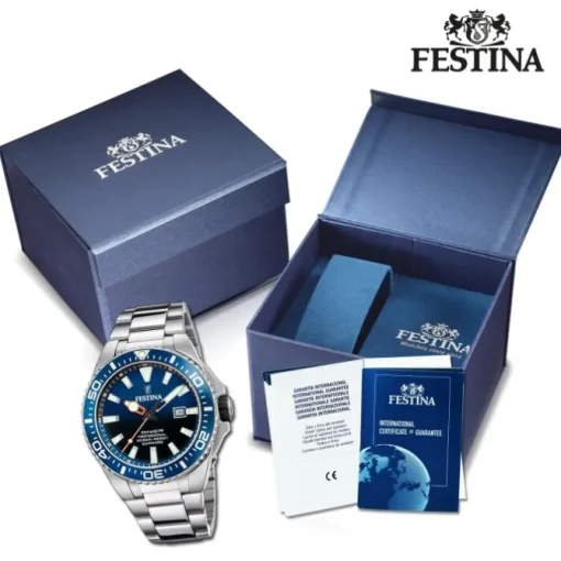Festina Herrenuhr Edelstahl silber Festina The Originals Armbanduhr UF20663/1