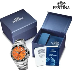 Festina Herrenuhr Edelstahl silber Festina The Originals Armbanduhr UF20663/4