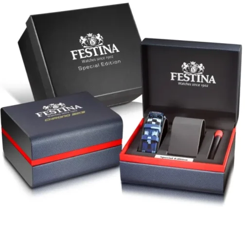 Festina Herrenuhr Edelstahl schwarz Festina Chrono Bike Armbanduhr UF20645/1