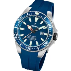 Festina Herrenuhr Kautschuk blau Festina The Originals Armbanduhr UF20664/1