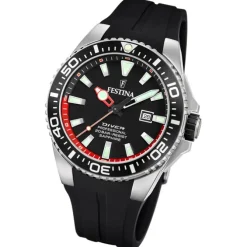 Festina Herrenuhr Kautschuk schwarz Festina The Originals Armbanduhr UF20664/3