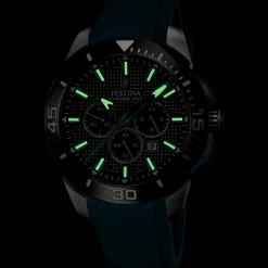 Festina Herrenuhr Kautschuk grün Festina Chrono Bike Armbanduhr UF20642/3