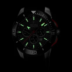 Festina Herrenuhr Kautschuk schwarz Festina Chrono Bike Armbanduhr UF20642/4