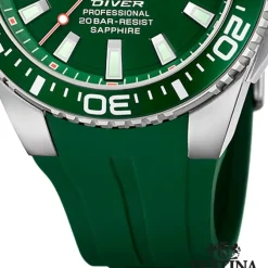 Festina Herrenuhr Kautschuk grün Festina The Originals Armbanduhr UF20664/2
