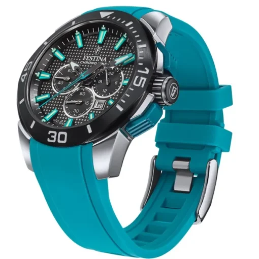 Festina Herrenuhr Kautschuk grün Festina Chrono Bike Armbanduhr UF20642/3