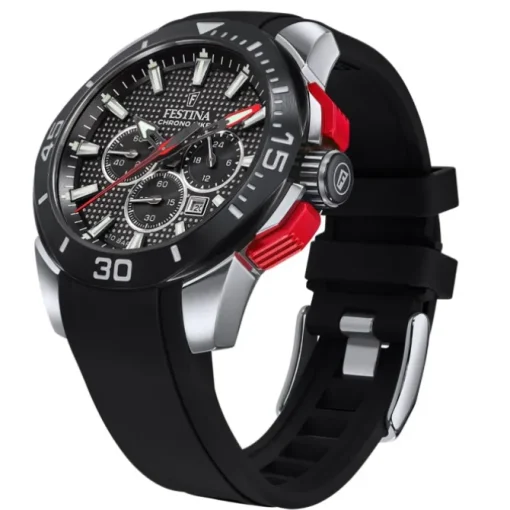 Festina Herrenuhr Kautschuk schwarz Festina Chrono Bike Armbanduhr UF20642/4