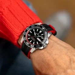 Festina Herrenuhr Kautschuk schwarz rot The Originals Armbanduhr UF20662/3