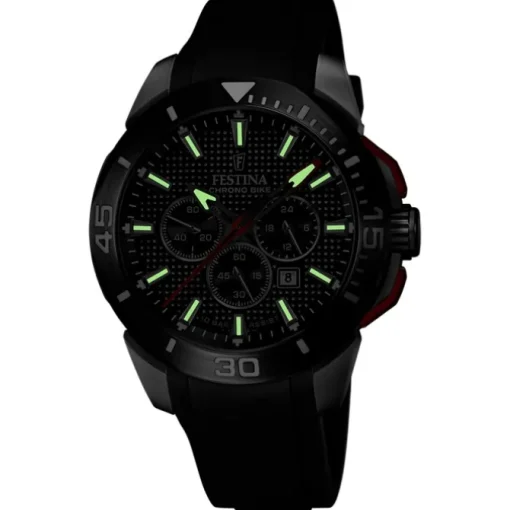 Festina Herrenuhr Kautschuk schwarz Festina Chrono Bike Armbanduhr UF20642/4