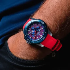 Festina Herrenuhr Kautschuk rot Festina Chrono Bike Armbanduhr UF20642/2
