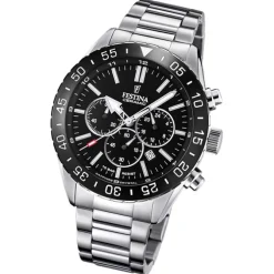 Festina Herrenuhr Keramik F20575/3 Armbanduhr Edelstahl silber UF20575/3